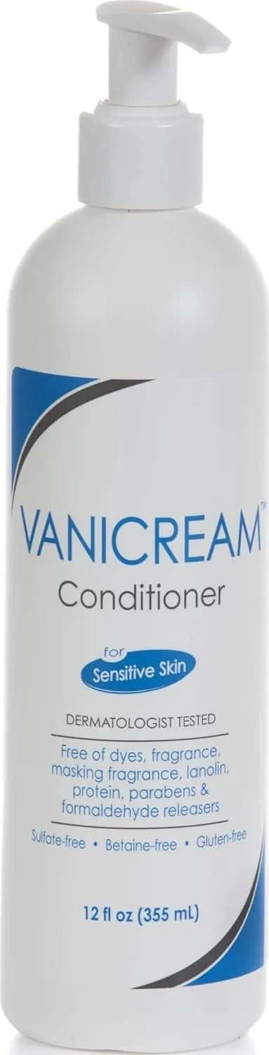 Vanicream Conditioner, Mild Formula for Sensitive Scalps, 12 Fl Oz (Pack of 12)