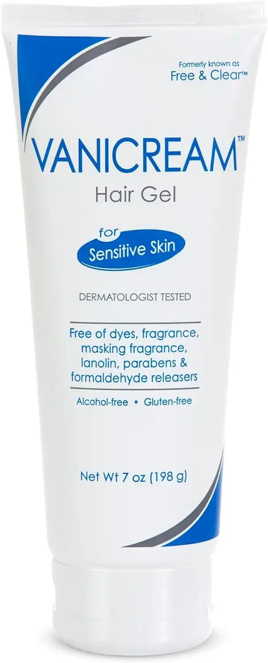 Vanicream Hair Styling Gel,Fragrance and Gluten Free,For Sensitive Skin,Unscented,7 Oz,Packaging May Vary,(Pack of 12)