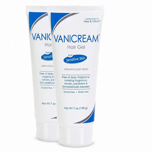 Vanicream Free & Clear Hair Styling Gel, Fragrance and Gluten Free, For Sensitive Skin, Unscented, 7 Oz (Pack of 2)