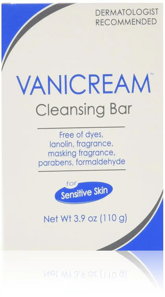 Vanicream Cleansing Bar 3.9 oz For Sensitive Skin, Pack of 4